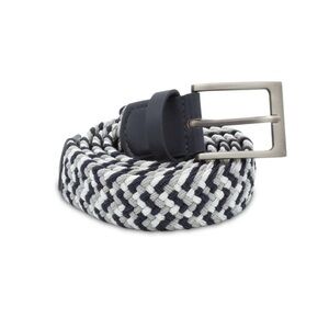 Black and White Woven Belt